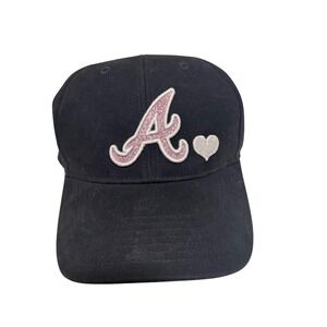 47 Brand Kids Atlanta‎ Braves Pink Glitter A Heart Baseball Cap